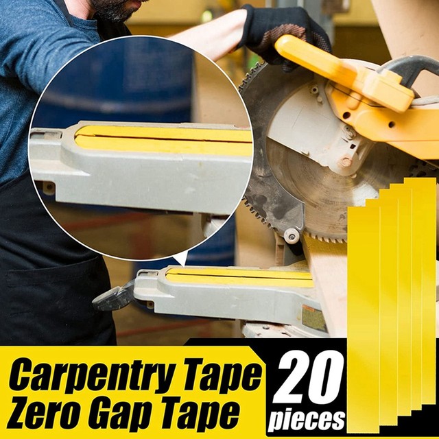 20Pcs Zero Space Woodworking Tape Miter Saw Tape For Miter Saw Table Saw  PVC Adhesive Strips Positioning Wood Cutting - AliExpress